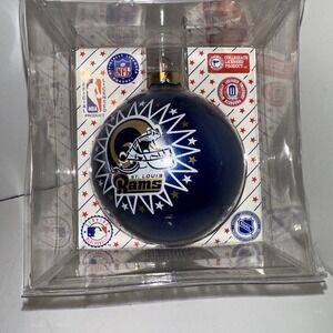 NFL St. Louis Rams Ornament Glass Ball Christmas Tree Holiday Decor‎